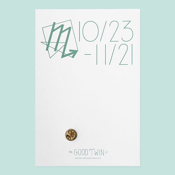 The Good Twin Zodiac Pins-4-Design Crush