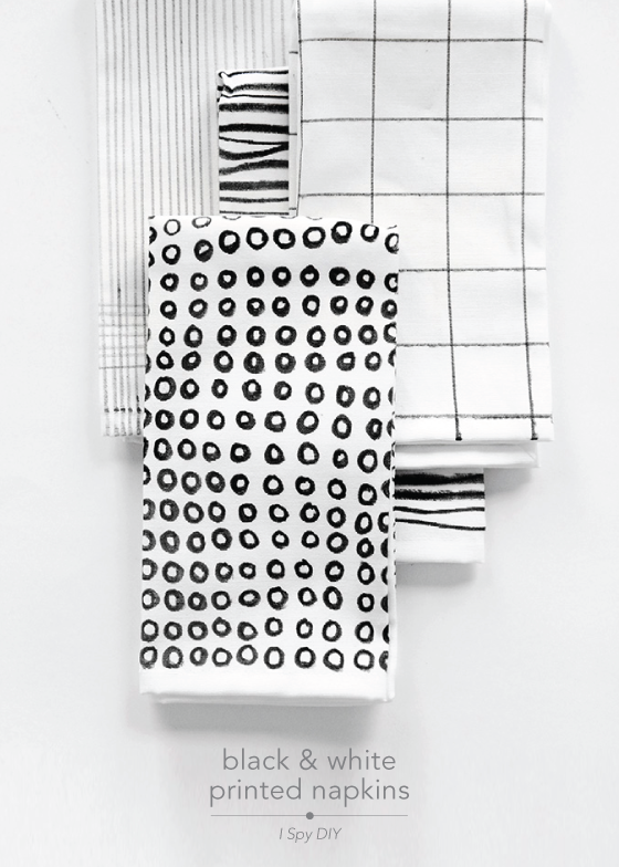 black-&-white-printed-napkins-I-Spy-DIY-Design-Crush
