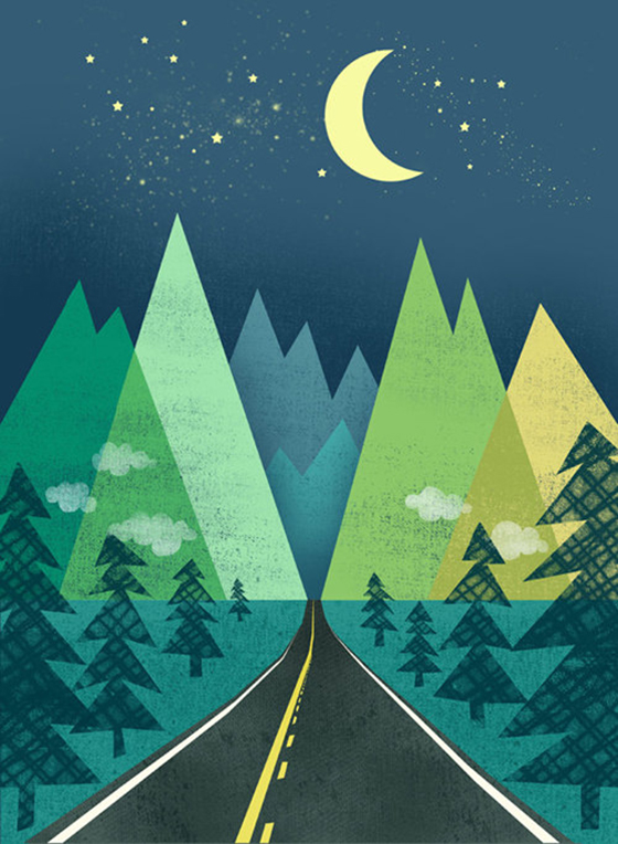 The Long Road at Night-Jenny Tiffany