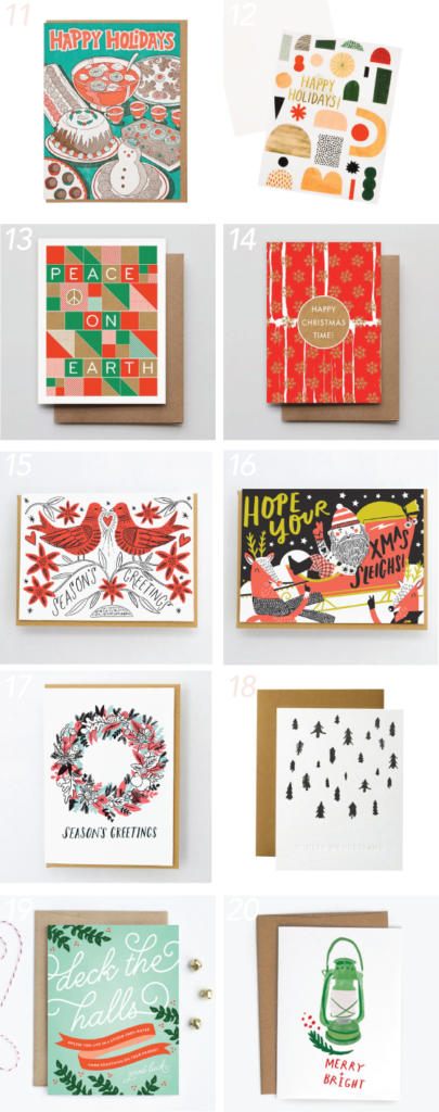 Mega Holiday Card Roundup 2017 - Design Crush